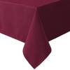 imageHVERSAILTEX Linen Textured Table Cloths Round 60 Inch Premium Solid Tablecloth SpillProof Waterproof Table Cover for Dining Buffet Feature Extra Soft and Thick Fabric Wrinkle Free IvoryChristmas Red