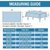 imageHVERSAILTEX Linen Textured Table Cloths Round 60 Inch Premium Solid Tablecloth SpillProof Waterproof Table Cover for Dining Buffet Feature Extra Soft and Thick Fabric Wrinkle Free IvoryTeal