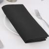 imageHVERSAILTEX Linen Textured Table Cloths Round 60 Inch Premium Solid Tablecloth SpillProof Waterproof Table Cover for Dining Buffet Feature Extra Soft and Thick Fabric Wrinkle Free IvoryBlack