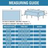 imageHVERSAILTEX Linen Textured Table Cloths Round 60 Inch Premium Solid Tablecloth SpillProof Waterproof Table Cover for Dining Buffet Feature Extra Soft and Thick Fabric Wrinkle Free IvoryTeal