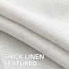 imageHVERSAILTEX Linen Textured Table Cloths Round 60 Inch Premium Solid Tablecloth SpillProof Waterproof Table Cover for Dining Buffet Feature Extra Soft and Thick Fabric Wrinkle Free IvoryLinenwhite