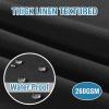 imageHVERSAILTEX Linen Textured Table Cloths Round 60 Inch Premium Solid Tablecloth SpillProof Waterproof Table Cover for Dining Buffet Feature Extra Soft and Thick Fabric Wrinkle Free IvoryBlack