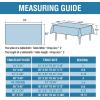 imageHVERSAILTEX Linen Textured Table Cloths Round 60 Inch Premium Solid Tablecloth SpillProof Waterproof Table Cover for Dining Buffet Feature Extra Soft and Thick Fabric Wrinkle Free IvoryTeal