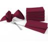 imageHVERSAILTEX Linen Textured Table Cloths Round 60 Inch Premium Solid Tablecloth SpillProof Waterproof Table Cover for Dining Buffet Feature Extra Soft and Thick Fabric Wrinkle Free IvoryChristmas Red