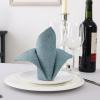 imageHVERSAILTEX Linen Textured Tablecloth Rectangle 60 x 120 Waterproof Solid Linen Woven Tablecloth SpillProof Linen Look Cover for Party Table Extra Soft and Thick Fabric Wrinkle Free Heather IvoryHeather Stone Blue