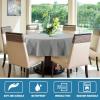 imageHVERSAILTEX Linen Textured Tablecloth Rectangle 60 x 120 Waterproof Solid Linen Woven Tablecloth SpillProof Linen Look Cover for Party Table Extra Soft and Thick Fabric Wrinkle Free Heather IvoryHeather Gray