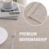 imageHVERSAILTEX Linen Textured Tablecloth Rectangle 60 x 120 Waterproof Solid Linen Woven Tablecloth SpillProof Linen Look Cover for Party Table Extra Soft and Thick Fabric Wrinkle Free Heather IvoryHeather Sand