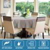 imageHVERSAILTEX Linen Textured Tablecloth Rectangle 60 x 120 Waterproof Solid Linen Woven Tablecloth SpillProof Linen Look Cover for Party Table Extra Soft and Thick Fabric Wrinkle Free Heather IvoryHeather Taupe