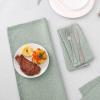 imageHVERSAILTEX Linen Textured Tablecloth Rectangle 60 x 120 Waterproof Solid Linen Woven Tablecloth SpillProof Linen Look Cover for Party Table Extra Soft and Thick Fabric Wrinkle Free Heather IvoryHeather Sage