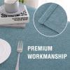 imageHVERSAILTEX Linen Textured Tablecloth Rectangle 60 x 120 Waterproof Solid Linen Woven Tablecloth SpillProof Linen Look Cover for Party Table Extra Soft and Thick Fabric Wrinkle Free Heather IvoryHeather Stone Blue