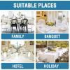 imageHVERSAILTEX Linen Textured Tablecloth Rectangle 60 x 120 Waterproof Solid Linen Woven Tablecloth SpillProof Linen Look Cover for Party Table Extra Soft and Thick Fabric Wrinkle Free Heather IvoryHeather Ivory