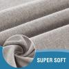 imageHVERSAILTEX Linen Textured Tablecloth Rectangle 60 x 120 Waterproof Solid Linen Woven Tablecloth SpillProof Linen Look Cover for Party Table Extra Soft and Thick Fabric Wrinkle Free Heather IvoryHeather Taupe