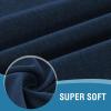 imageHVERSAILTEX Linen Textured Tablecloth Rectangle 60 x 120 Waterproof Solid Linen Woven Tablecloth SpillProof Linen Look Cover for Party Table Extra Soft and Thick Fabric Wrinkle Free Heather IvoryHeather Navy