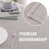 imageHVERSAILTEX Linen Textured Tablecloth Rectangle 60 x 120 Waterproof Solid Linen Woven Tablecloth SpillProof Linen Look Cover for Party Table Extra Soft and Thick Fabric Wrinkle Free Heather IvoryHeather Taupe