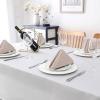imageHVERSAILTEX Linen Textured Tablecloth Rectangle 60 x 120 Waterproof Solid Linen Woven Tablecloth SpillProof Linen Look Cover for Party Table Extra Soft and Thick Fabric Wrinkle Free Heather IvoryHeather Sand