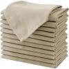 imageHVERSAILTEX Linen Textured Table Cloths Round 60 Inch Premium Solid Tablecloth SpillProof Waterproof Table Cover for Dining Buffet Feature Extra Soft and Thick Fabric Wrinkle Free IvoryTaupe
