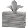 imageHVERSAILTEX Linen Textured Tablecloth Rectangle 60 x 120 Waterproof Solid Linen Woven Tablecloth SpillProof Linen Look Cover for Party Table Extra Soft and Thick Fabric Wrinkle Free Heather IvoryHeather Gray