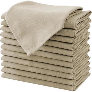 imageHVERSAILTEX Linen Textured Table Cloths Round 60 Inch Premium Solid Tablecloth SpillProof Waterproof Table Cover for Dining Buffet Feature Extra Soft and Thick Fabric Wrinkle Free IvoryTaupe