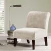 imageHVERSAILTEX Armless Accent Chair Covers Thick Velvet Armless Chair Slipcovers High Stretch Chair Covers for Living Room Hotel Machine Washable Furniture Protector with Elastic Bottom NavyIvory