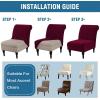 imageHVERSAILTEX Armless Accent Chair Covers Thick Velvet Armless Chair Slipcovers High Stretch Chair Covers for Living Room Hotel Machine Washable Furniture Protector with Elastic Bottom NavyBurgundy
