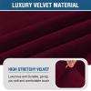 imageHVERSAILTEX Armless Accent Chair Covers Thick Velvet Armless Chair Slipcovers High Stretch Chair Covers for Living Room Hotel Machine Washable Furniture Protector with Elastic Bottom NavyBurgundy