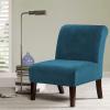 imageHVERSAILTEX Armless Accent Chair Covers Thick Velvet Armless Chair Slipcovers High Stretch Chair Covers for Living Room Hotel Machine Washable Furniture Protector with Elastic Bottom NavyPeacock Blue