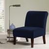 imageHVERSAILTEX Armless Accent Chair Covers Thick Velvet Armless Chair Slipcovers High Stretch Chair Covers for Living Room Hotel Machine Washable Furniture Protector with Elastic Bottom NavyNavy