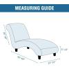 imageHVERSAILTEX Chaise Lounge Cover Indoor Velvet Chaise Slipcover High Stretch Lounge Chair Cover Luxury Armless Chaise Cover for Living Room Machine Washable BlackBlack