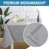 imageHVERSAILTEX Cloth Napkins Set of 12 18quot X 18quot Linen Textured Dinner Napkins Waterproof Extra Soft Thick Durable Reusable Napkins with Hemmed Edges for Dinners Weddings and Everyday Use AquaDove Gray