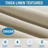imageHVERSAILTEX Cloth Napkins Set of 12 18quot X 18quot Linen Textured Dinner Napkins Waterproof Extra Soft Thick Durable Reusable Napkins with Hemmed Edges for Dinners Weddings and Everyday Use AquaTaupe