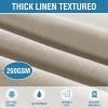 imageHVERSAILTEX Cloth Napkins Set of 12 18quot X 18quot Linen Textured Dinner Napkins Waterproof Extra Soft Thick Durable Reusable Napkins with Hemmed Edges for Dinners Weddings and Everyday Use AquaTaupe