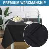 imageHVERSAILTEX Cloth Napkins Set of 12 18quot X 18quot Linen Textured Dinner Napkins Waterproof Extra Soft Thick Durable Reusable Napkins with Hemmed Edges for Dinners Weddings and Everyday Use AquaBlack