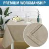 imageHVERSAILTEX Cloth Napkins Set of 12 18quot X 18quot Linen Textured Dinner Napkins Waterproof Extra Soft Thick Durable Reusable Napkins with Hemmed Edges for Dinners Weddings and Everyday Use AquaTaupe