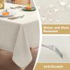 imageHVERSAILTEX Cloth Napkins Set of 12 18quot X 18quot Linen Textured Dinner Napkins Waterproof Extra Soft Thick Durable Reusable Napkins with Hemmed Edges for Dinners Weddings and Everyday Use AquaLinennatural