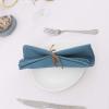 imageHVERSAILTEX Cloth Napkins Set of 12 18quot X 18quot Linen Textured Dinner Napkins Waterproof Extra Soft Thick Durable Reusable Napkins with Hemmed Edges for Dinners Weddings and Everyday Use AquaInk Blue