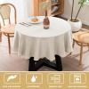 imageHVERSAILTEX Cloth Napkins Set of 12 18quot X 18quot Linen Textured Dinner Napkins Waterproof Extra Soft Thick Durable Reusable Napkins with Hemmed Edges for Dinners Weddings and Everyday Use AquaLinennatural