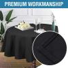 imageHVERSAILTEX Cloth Napkins Set of 12 18quot X 18quot Linen Textured Dinner Napkins Waterproof Extra Soft Thick Durable Reusable Napkins with Hemmed Edges for Dinners Weddings and Everyday Use AquaBlack