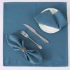 imageHVERSAILTEX Cloth Napkins Set of 12 18quot X 18quot Linen Textured Dinner Napkins Waterproof Extra Soft Thick Durable Reusable Napkins with Hemmed Edges for Dinners Weddings and Everyday Use AquaInk Blue