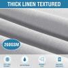 imageHVERSAILTEX Cloth Napkins Set of 12 18quot X 18quot Linen Textured Dinner Napkins Waterproof Extra Soft Thick Durable Reusable Napkins with Hemmed Edges for Dinners Weddings and Everyday Use AquaDove Gray