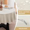 imageHVERSAILTEX Cloth Napkins Set of 12 18quot X 18quot Linen Textured Dinner Napkins Waterproof Extra Soft Thick Durable Reusable Napkins with Hemmed Edges for Dinners Weddings and Everyday Use AquaLinennatural