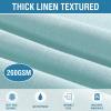 imageHVERSAILTEX Linen Textured Table Cloths Rectangle 60 x 120 Inch Premium Solid Tablecloth SpillProof Waterproof Table Cover for Dining Buffet Feature Extra Soft and Thick Fabric Wrinkle Free TaupeAqua