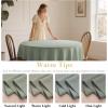 imageHVERSAILTEX Linen Textured Table Cloths Rectangle 60 x 120 Inch Premium Solid Tablecloth SpillProof Waterproof Table Cover for Dining Buffet Feature Extra Soft and Thick Fabric Wrinkle Free TaupeLinensage