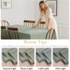 imageHVERSAILTEX Linen Textured Table Cloths Rectangle 60 x 120 Inch Premium Solid Tablecloth SpillProof Waterproof Table Cover for Dining Buffet Feature Extra Soft and Thick Fabric Wrinkle Free TaupeLinensage