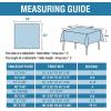 imageHVERSAILTEX Linen Textured Table Cloths Rectangle 60 x 120 Inch Premium Solid Tablecloth SpillProof Waterproof Table Cover for Dining Buffet Feature Extra Soft and Thick Fabric Wrinkle Free TaupeAqua