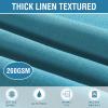 imageHVERSAILTEX Linen Textured Table Cloths Rectangle 60 x 120 Inch Premium Solid Tablecloth SpillProof Waterproof Table Cover for Dining Buffet Feature Extra Soft and Thick Fabric Wrinkle Free TaupeTeal