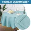 imageHVERSAILTEX Linen Textured Table Cloths Rectangle 60 x 120 Inch Premium Solid Tablecloth SpillProof Waterproof Table Cover for Dining Buffet Feature Extra Soft and Thick Fabric Wrinkle Free TaupeAqua