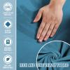 imageHVERSAILTEX Velvet Chaise Lounge Cover High Stretch Chaise Chair Cover for Living Room Soft Chaise Slipcovers with Arms Luxury Velvet Chaise Lounge Dog Covers Machine Washable BlackPeacock Blue