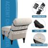 imageHVERSAILTEX Water Resistant Accent Chair Cover Reversible Quilted Accent Chair Covers Without Arms Thick Soft Durable Accent Chair Cover with AntiSlip Buckle Washable BrownBeigeIvoryBeige