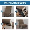 imageHVERSAILTEX Water Resistant Accent Chair Cover Reversible Quilted Accent Chair Covers Without Arms Thick Soft Durable Accent Chair Cover with AntiSlip Buckle Washable BrownBeigeTaupe BrownBeige