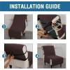 imageHVERSAILTEX Water Resistant Accent Chair Cover Reversible Quilted Accent Chair Covers Without Arms Thick Soft Durable Accent Chair Cover with AntiSlip Buckle Washable BrownBeigeBrownBeige